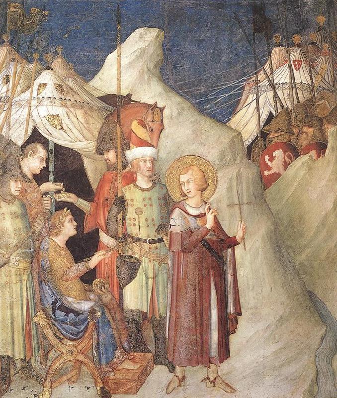 Simone Martini Saint Martin Renounces his Weapons Germany oil painting art
